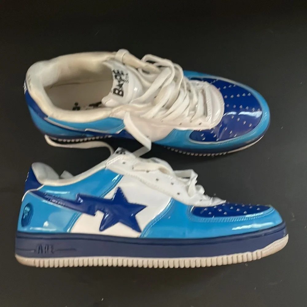 A Bathing Ape Bape Sta Navy FS-001 Sneaker DS Size 13 Used excellent condition - Picture 11 of 14